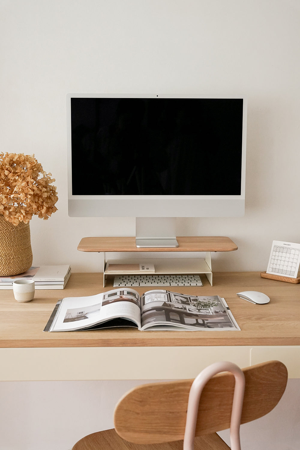 Wooden Desktop Monitor Stand - Pedersen + Lennard