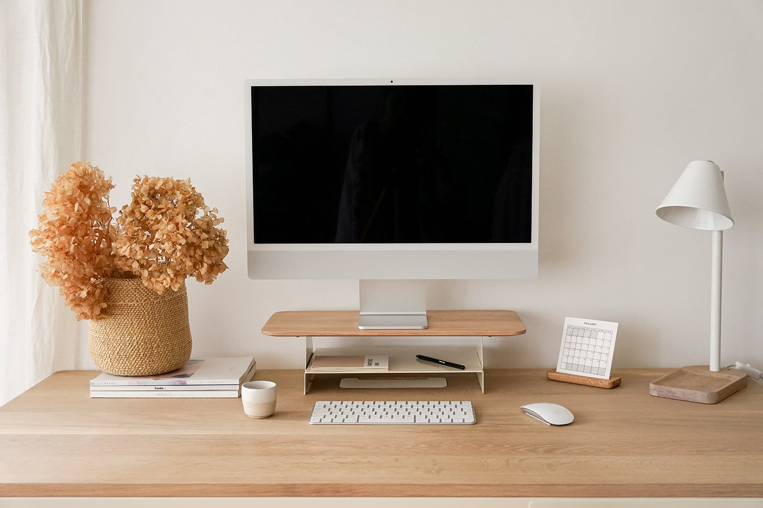 Wooden Desktop Monitor Stand - Pedersen + Lennard