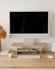 Wooden Desktop Monitor Stand - Pedersen + Lennard